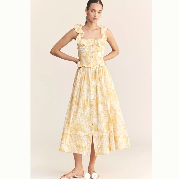 significant other whitney midi dress Gingham Cotton Midi Dress